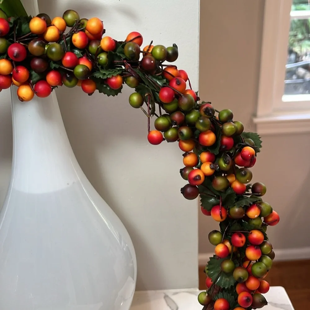 Shades of Fall Autumn Berry Wreaths Set of 3